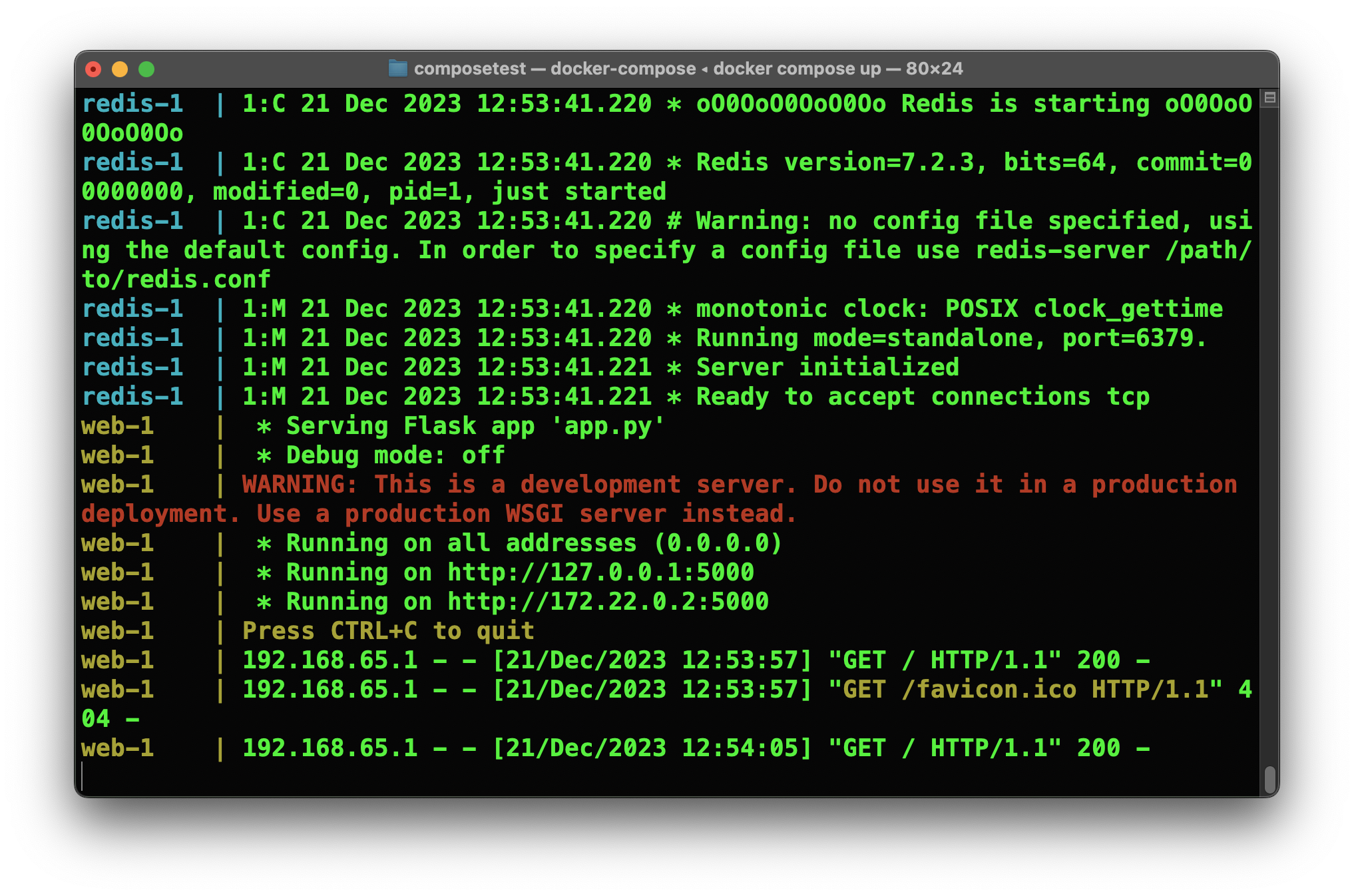 Docker Compose Up